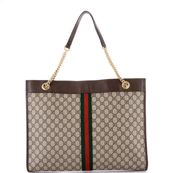 Gucci Large Rajah Chain Tote GG Coated Canvas - Picture 3 of 5